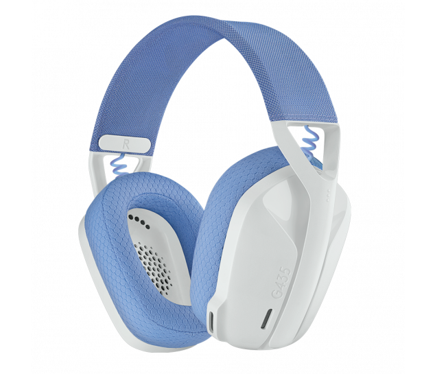 Headset Gamer Sem Fio Logitech G435 LIGHTSPEED – Branco 