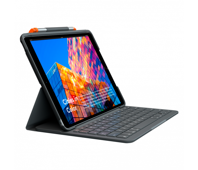 Capa com teclado Logitech Slim Folio para iPad 3ª geração