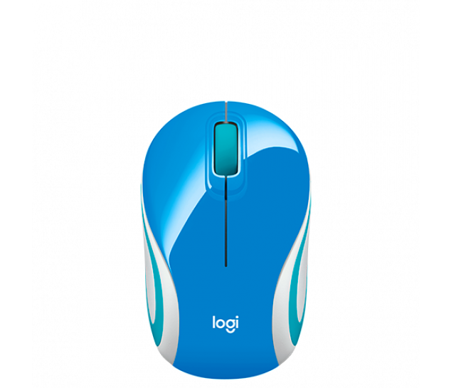 Mouse Sem Fio Mini Logitech M187 - Azul