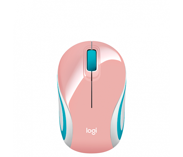 Mouse Sem Fio Mini Logitech M187 - Rosa