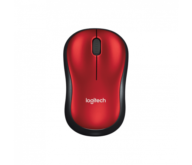 Mouse sem fio Logitech M185 - Vermelho
