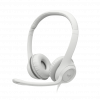 Headset com fio USB Logitech H390 - Branco - 1