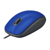 Mouse com fio USB Logitech M110 Azul - 2