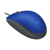 Mouse com fio USB Logitech M110 Azul - 3